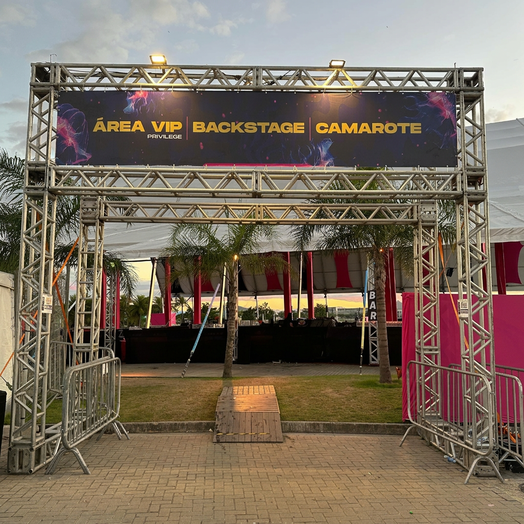 Área VIP, Backstage e Camarote